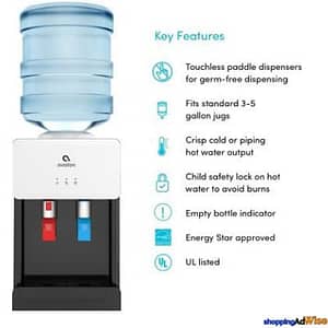 Avalon Top Loading Countertop Water Cooler Dispenser A1CTWTRCLRWHT - shoppingAdWise